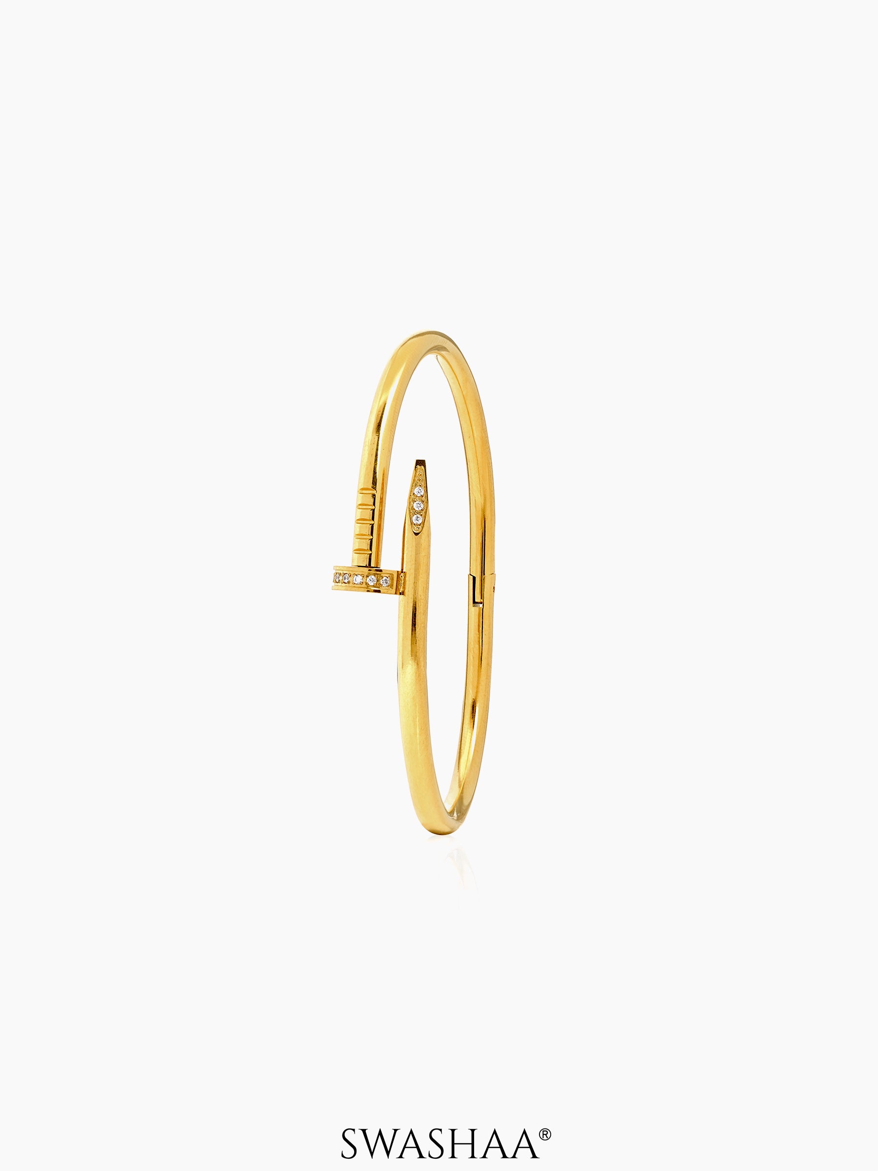 Zayden Diamond Nail Men's Bracelet