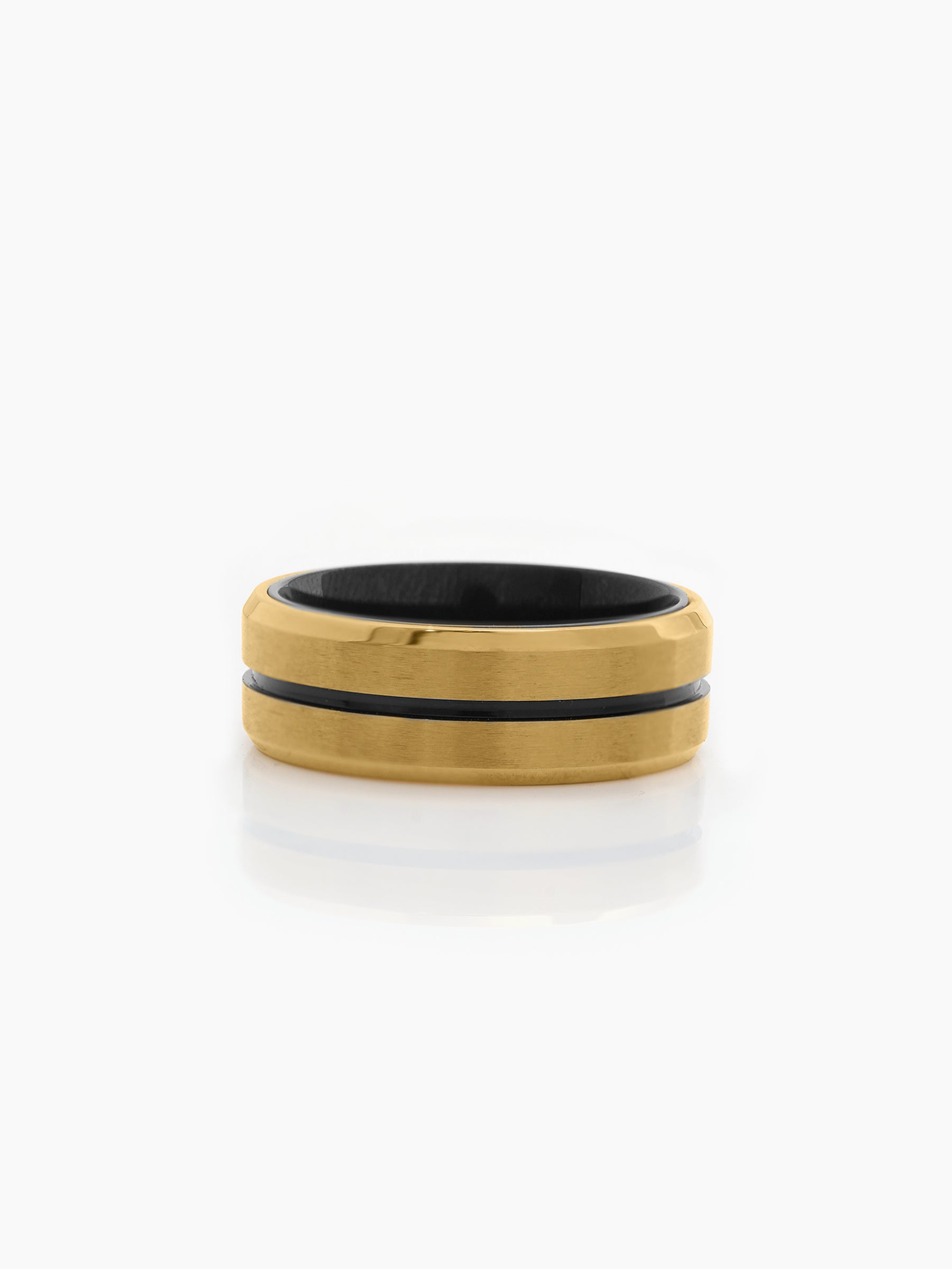 Zayvorn Line 18K Gold Plated Men's Ring - Swashaa