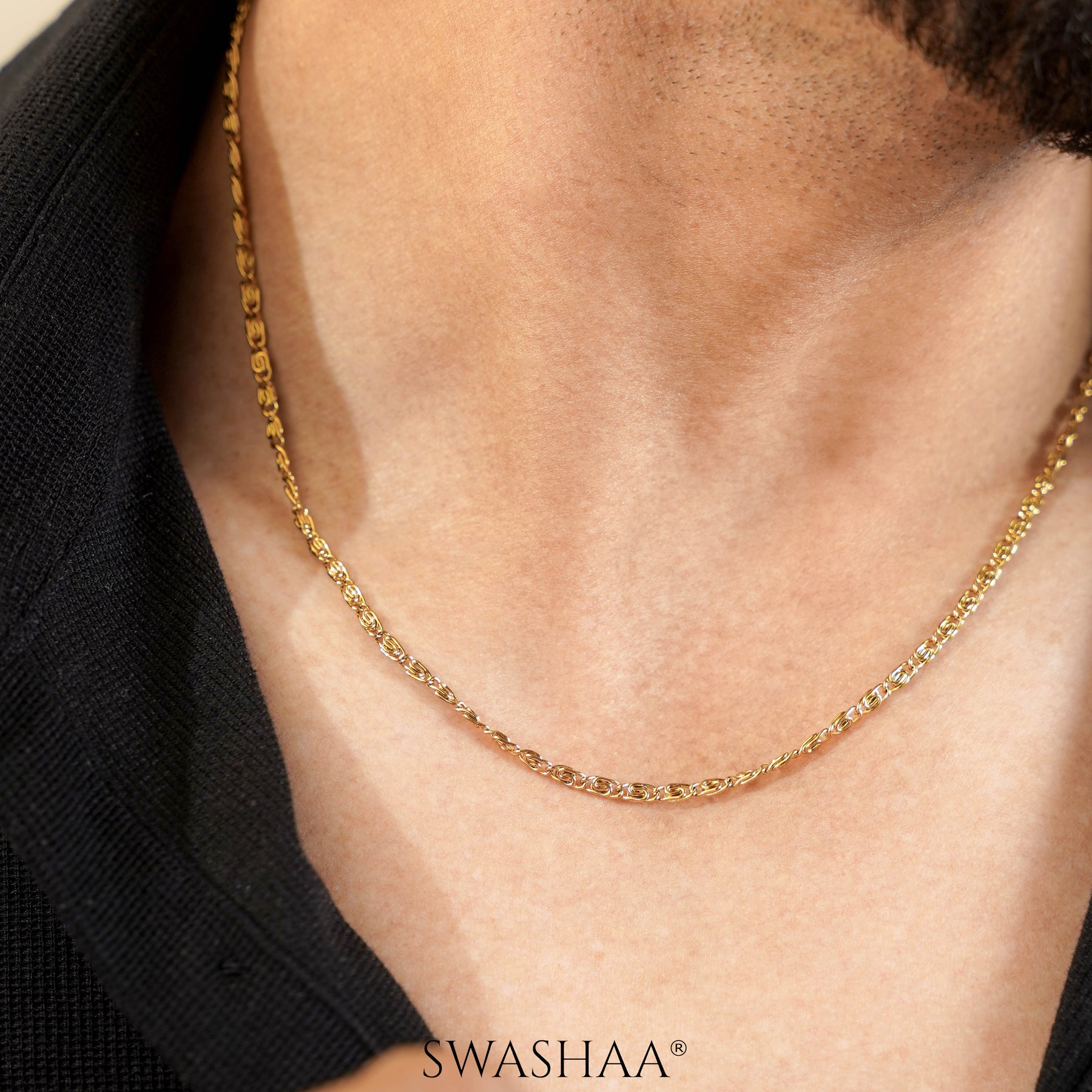 Zeke 18K Gold Plated Men's Chain