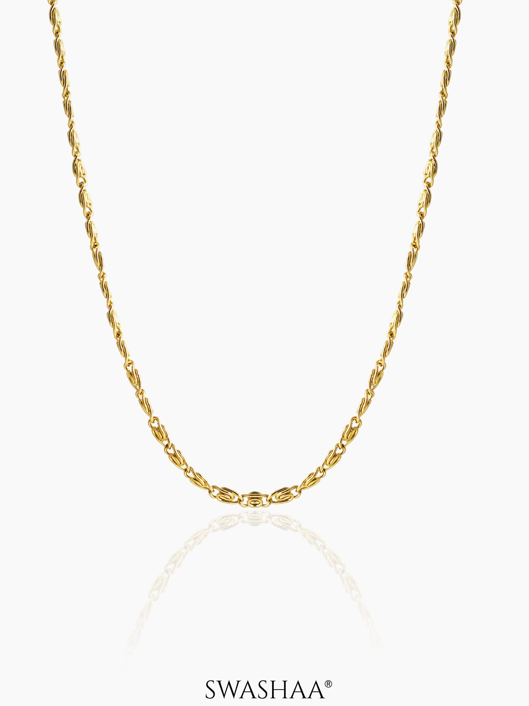 Zeke 18K Gold Plated Men's Chain