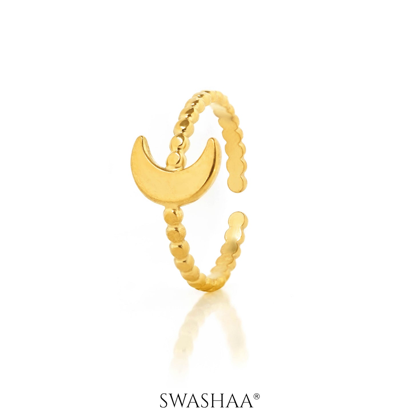 Zeus Moon 18K Gold Plated Ring