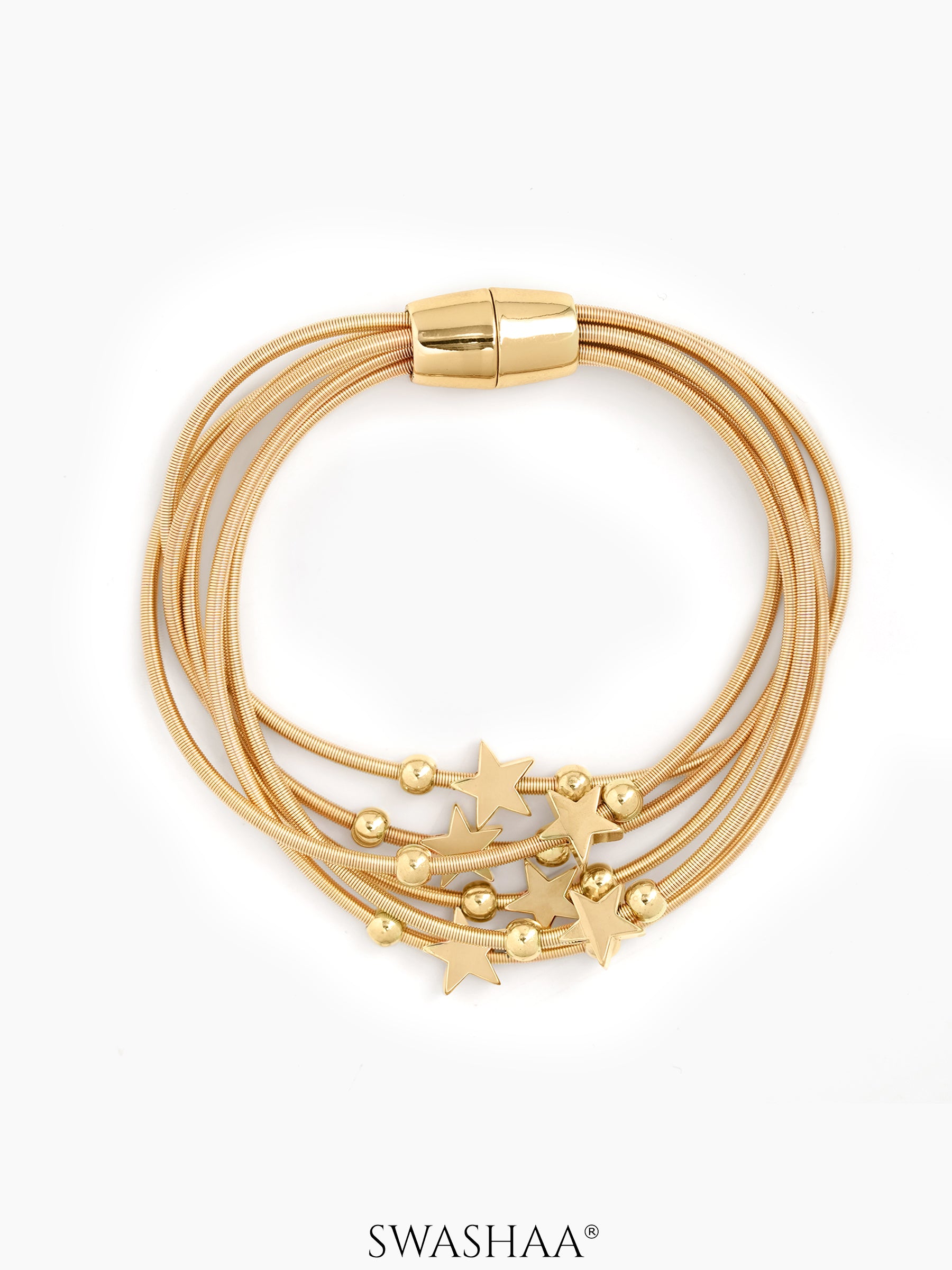 Zirelle Star Layered Chain Bracelet - Swashaa
