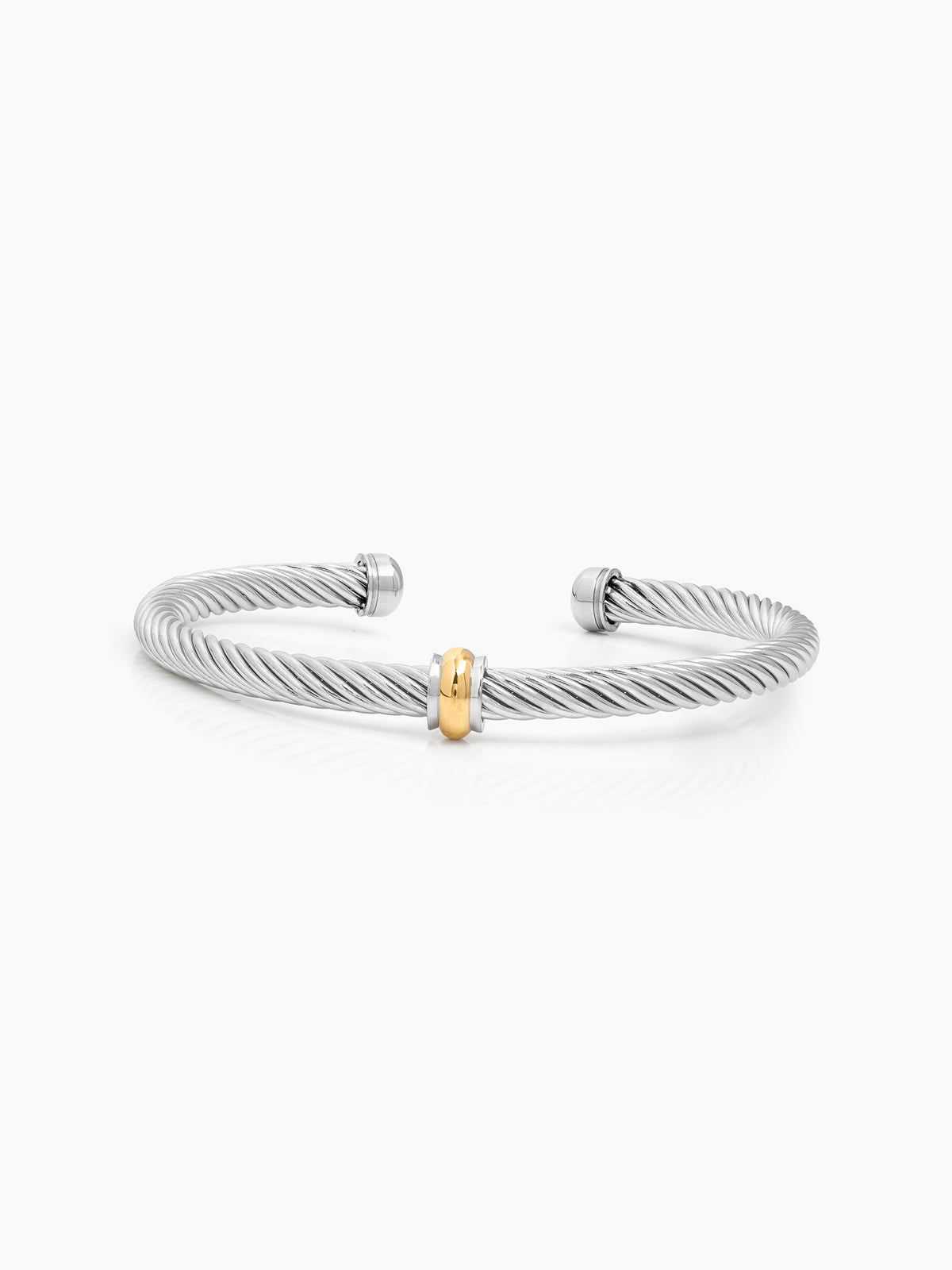 Zubin Wired Silver - 18K Gold Plated Men's Barcelet