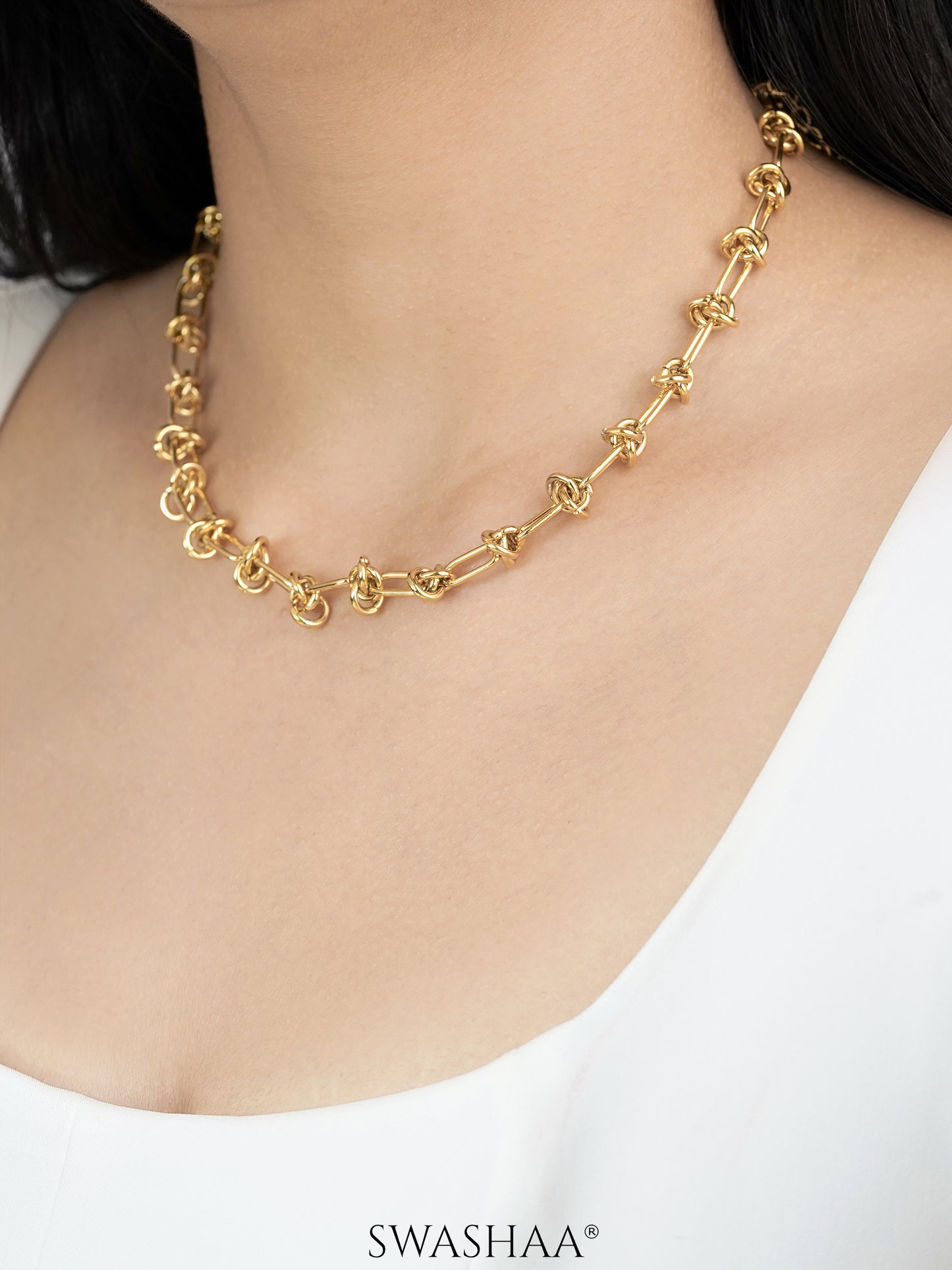 Zynn Link 18K Gold Plated Choker