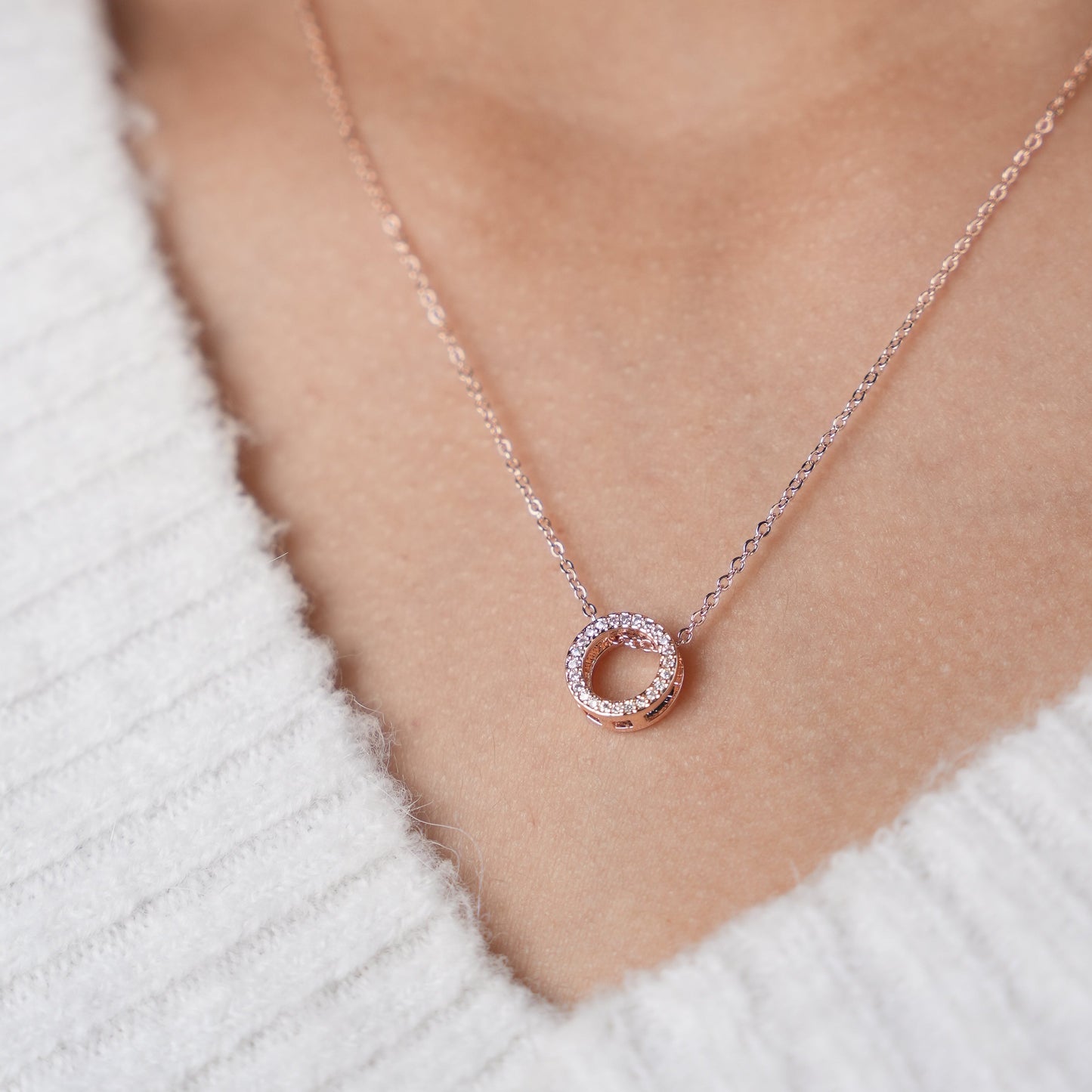 Sara Rosegold Plated Necklace