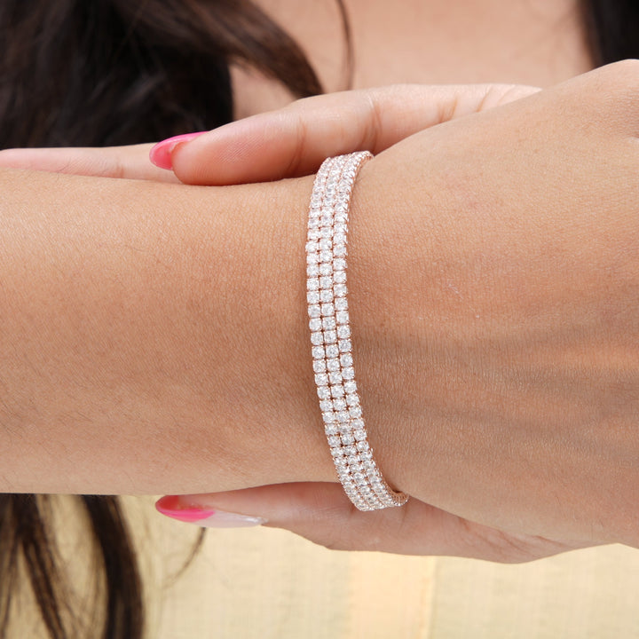 Elisha Diamond Cuff Bracelet - Swashaa