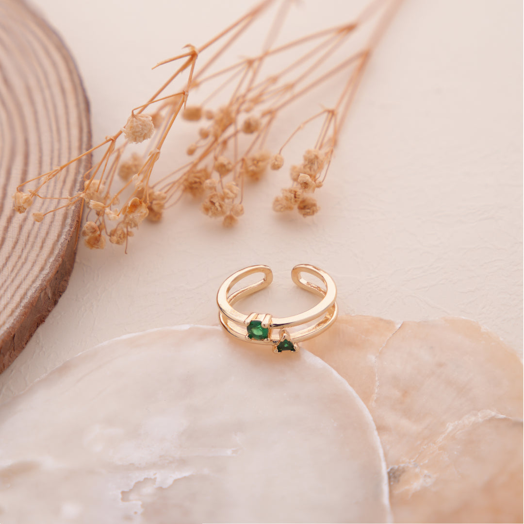 Nia Emarald Ring - Swashaa