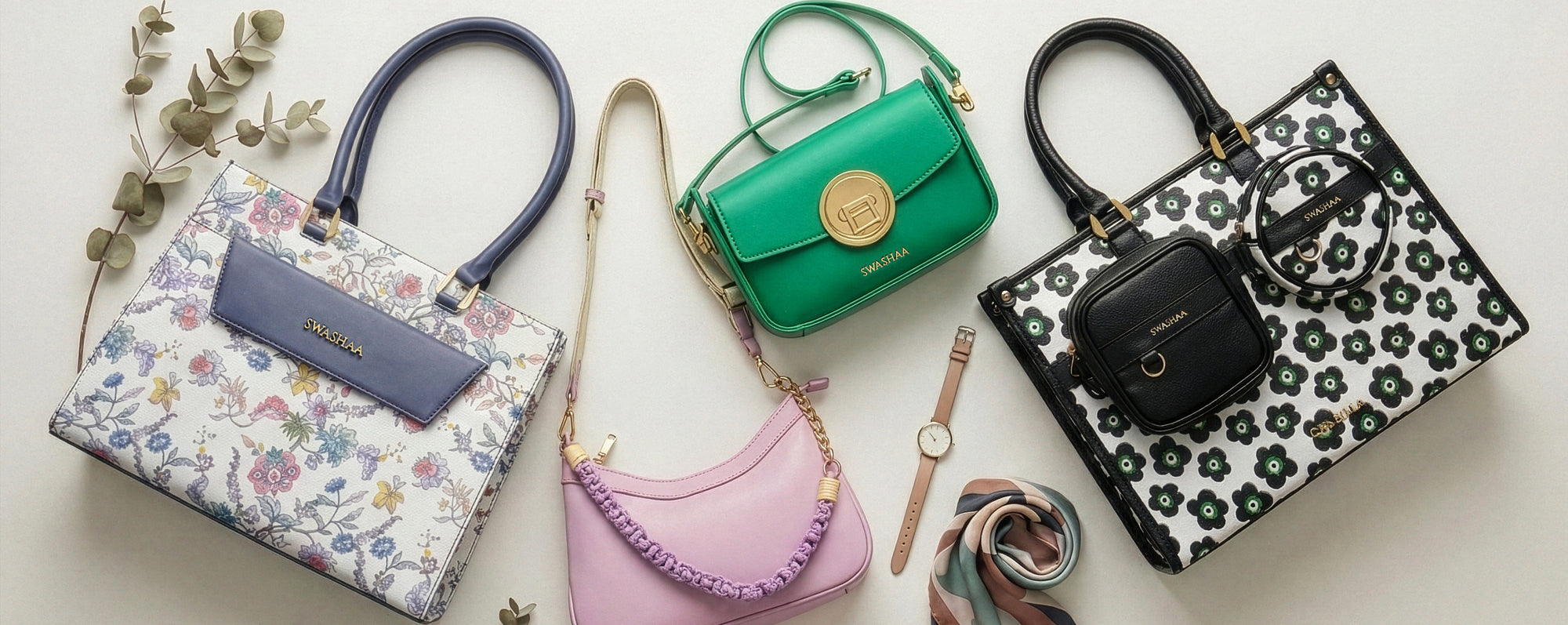 Handbags for Women - Buy Leather Handbags, Designer Handbags for women Online | Swashaa
