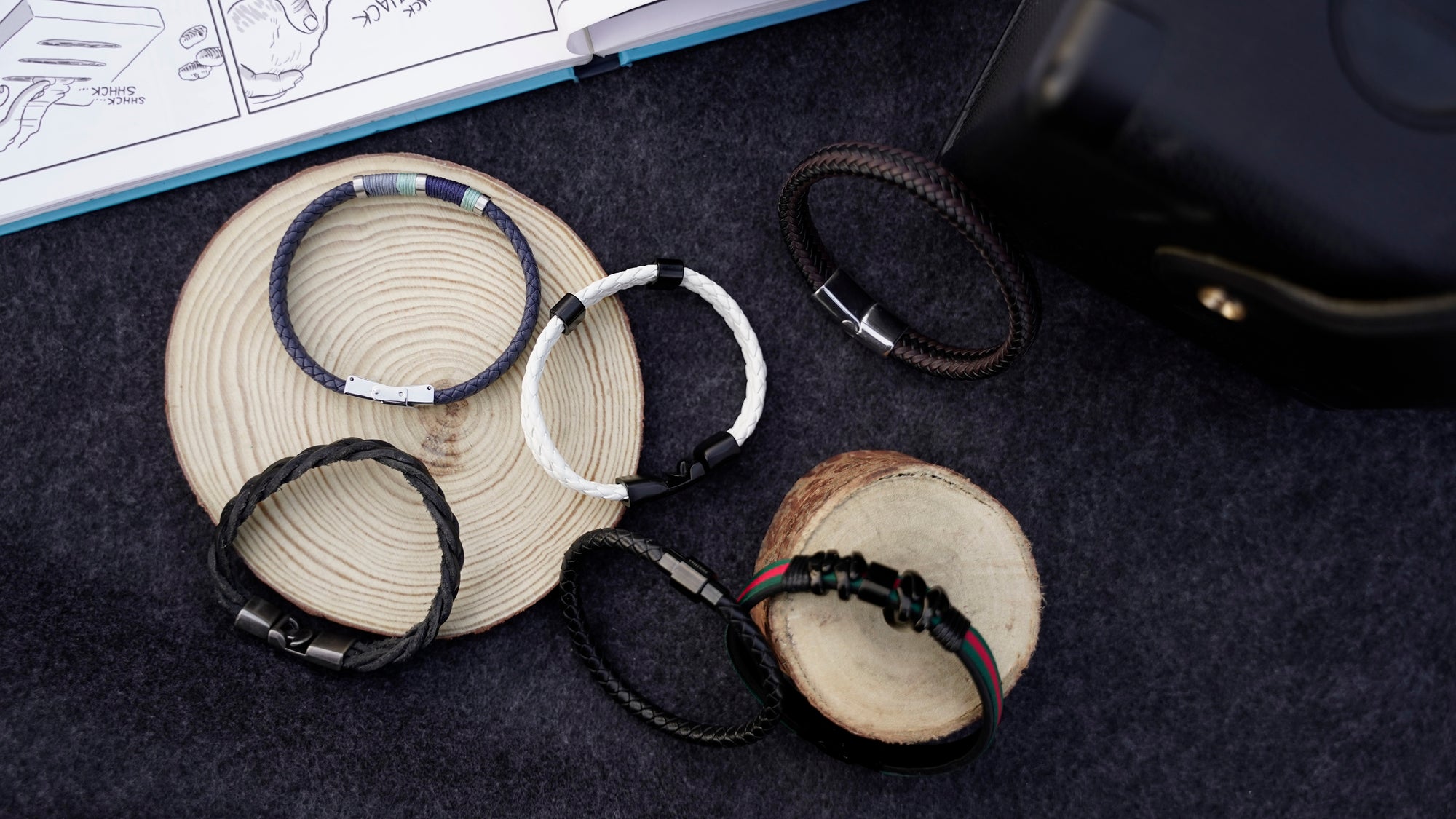 Bold Story Leather Bracelet