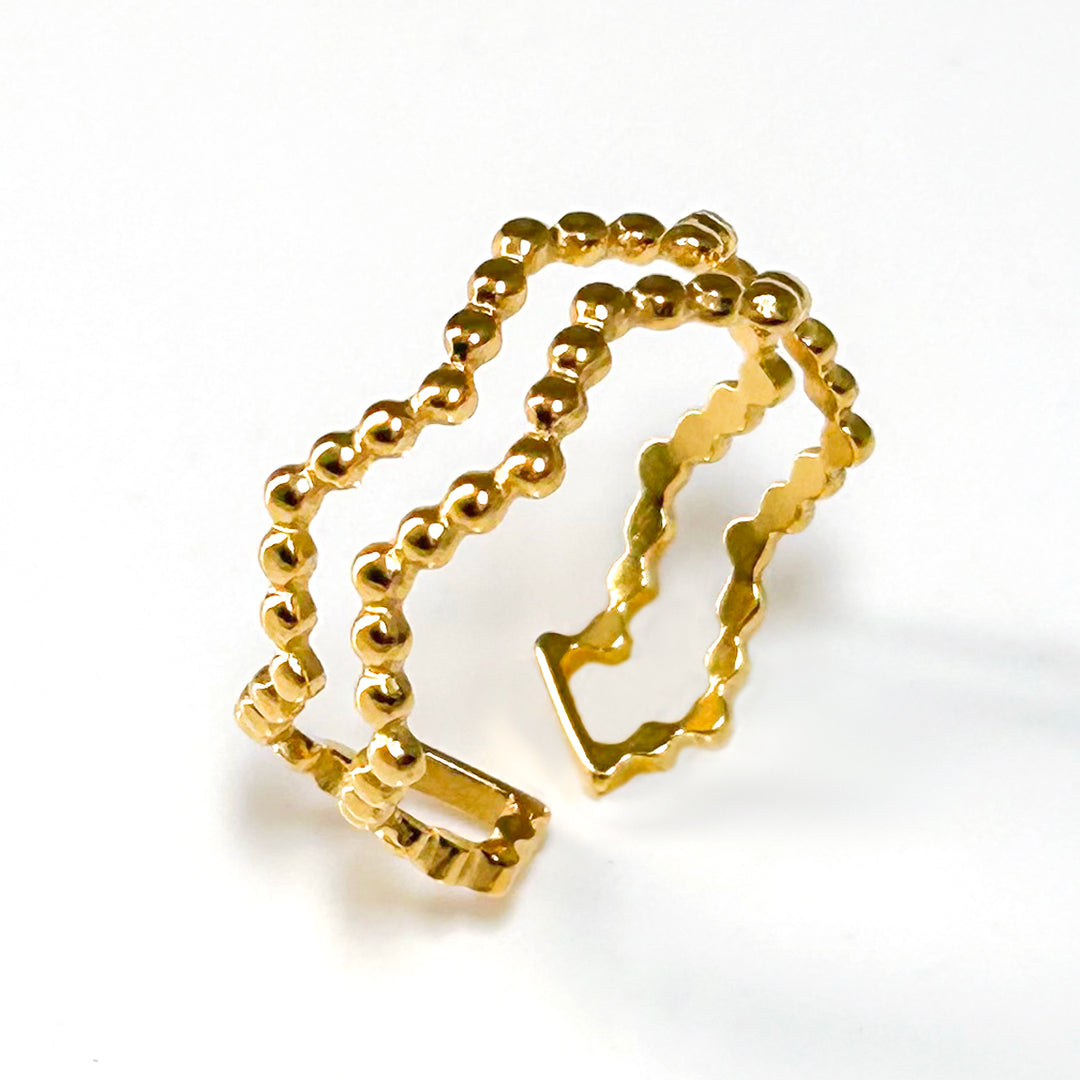 Riviera 18K Gold Plated Ring
