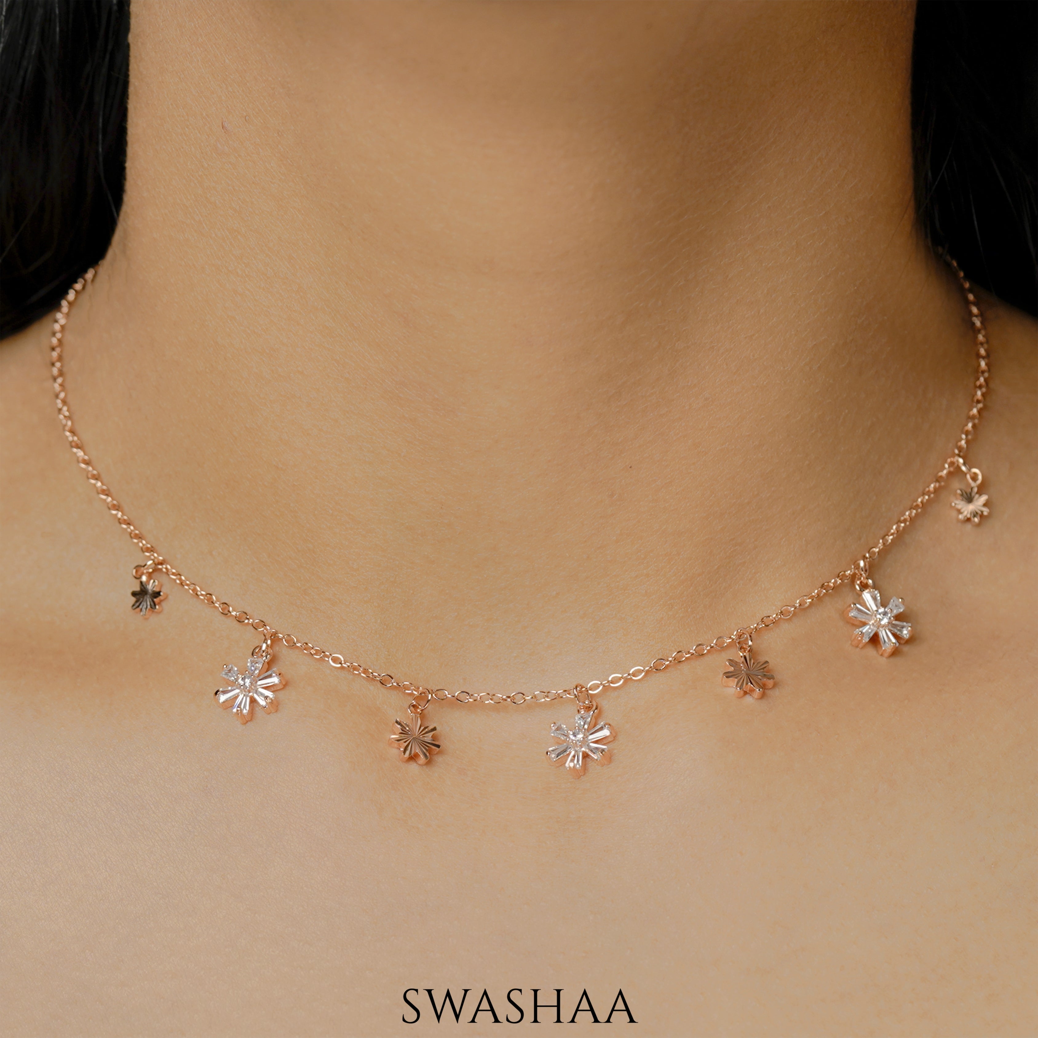 Waamil Rosegold Plated Choker