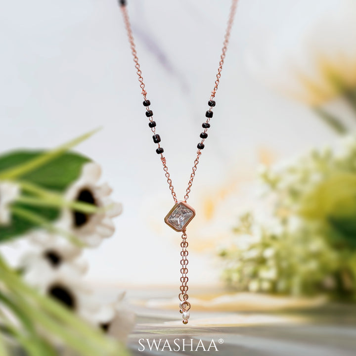 Anvi Rosegold Plated Mangalsutra