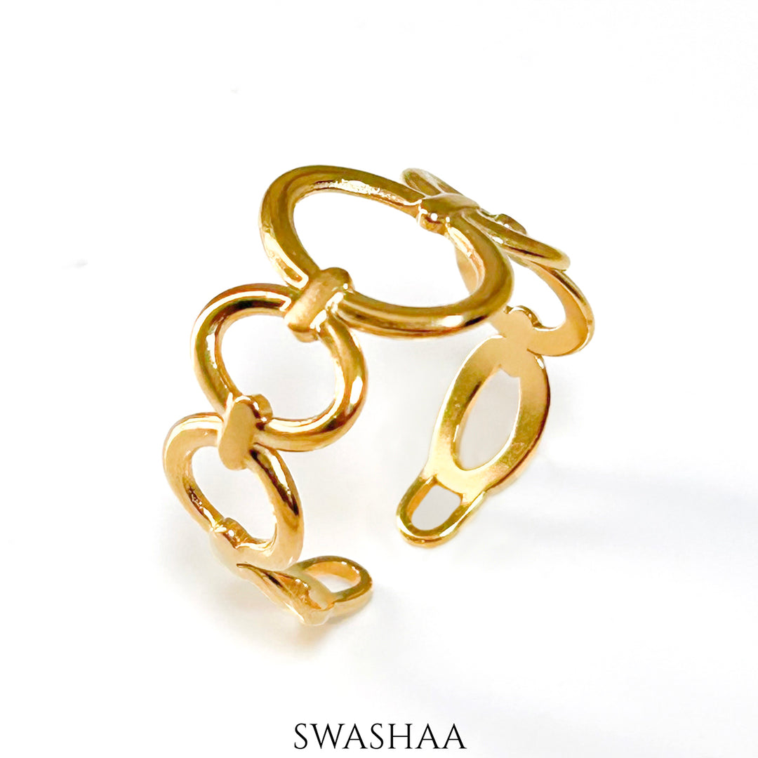 Udaya 18K Gold Plated Ring