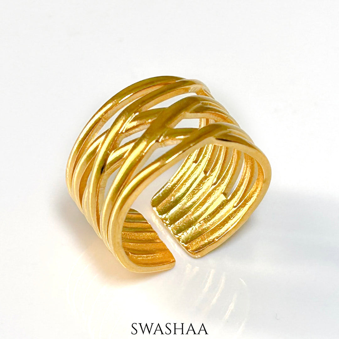 Dante 18K Gold Plated Ring