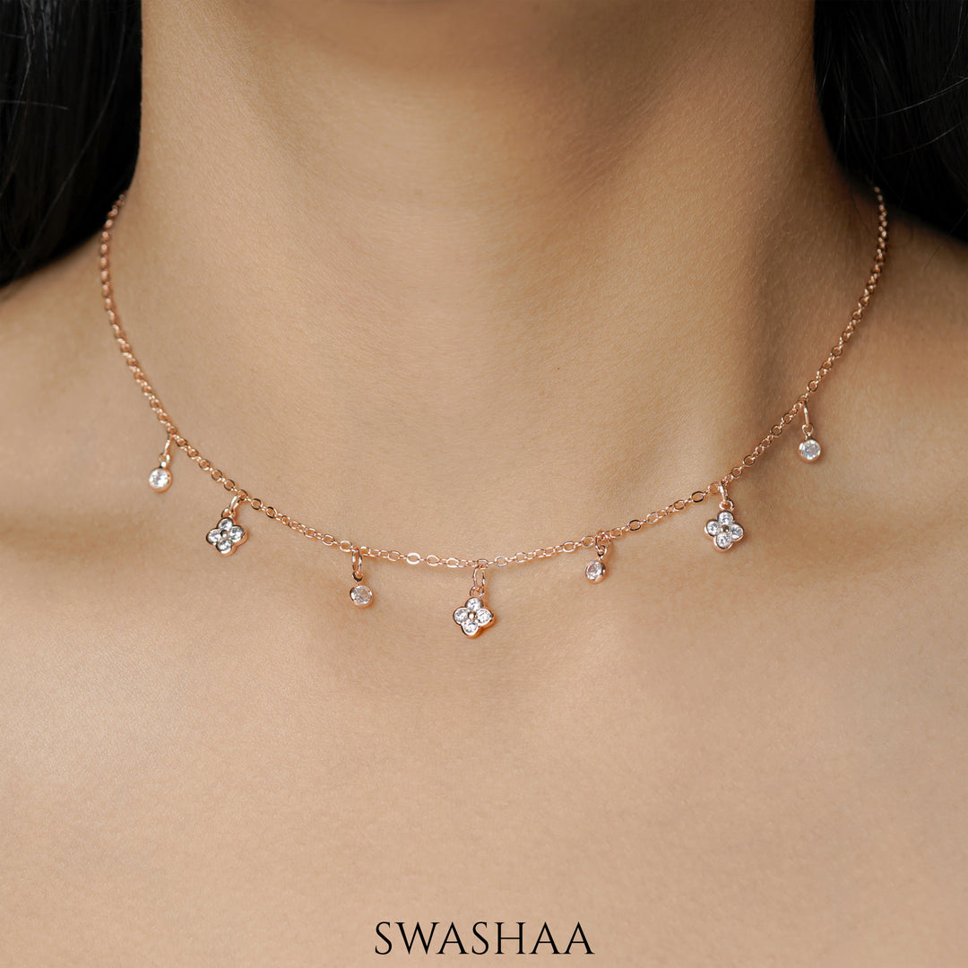 Vara Rosegold Plated Choker