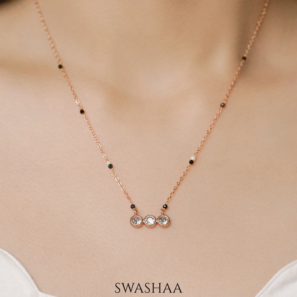 Sarka Rosegold Plated Mangalsutra