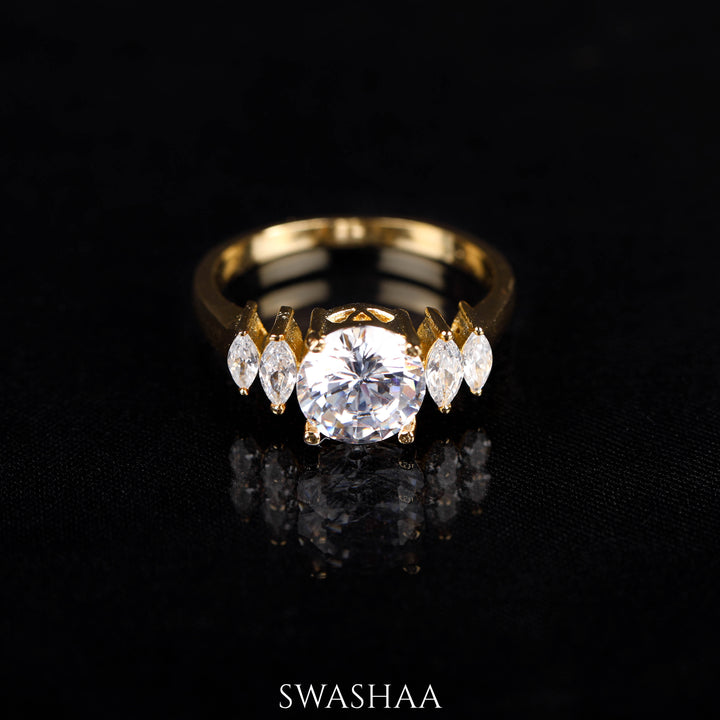 Aas Solitaire Ring - Swashaa