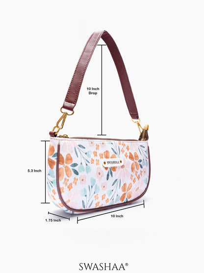 Aster Petal Print Women's Swinger Bag