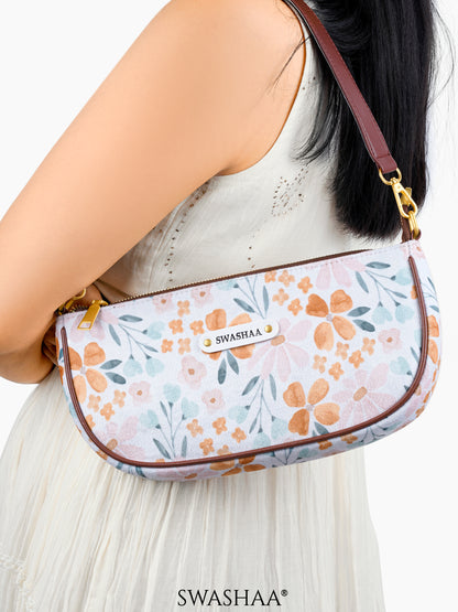 Aster Petal Print Women's Swinger Bag