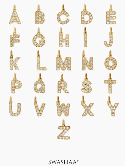 Personalized Spaced Letter Name 18K Gold Plated Women's Necklace - Swashaa