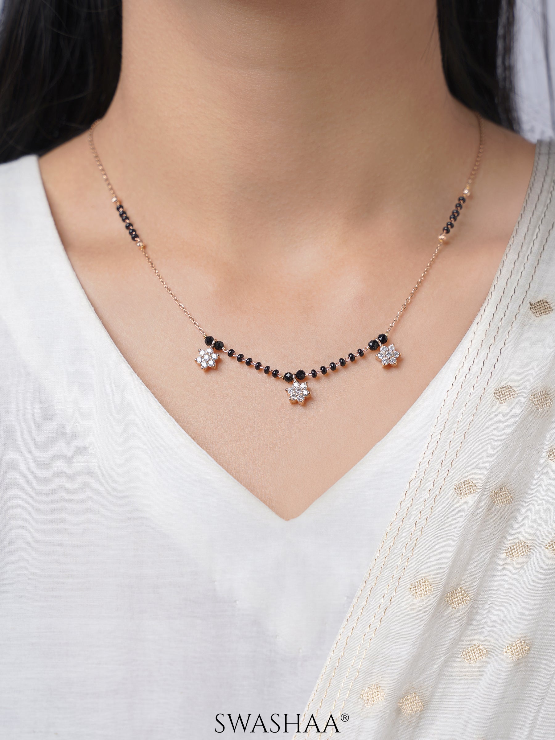 Aadhya Rosegold Plated Mangalsutra