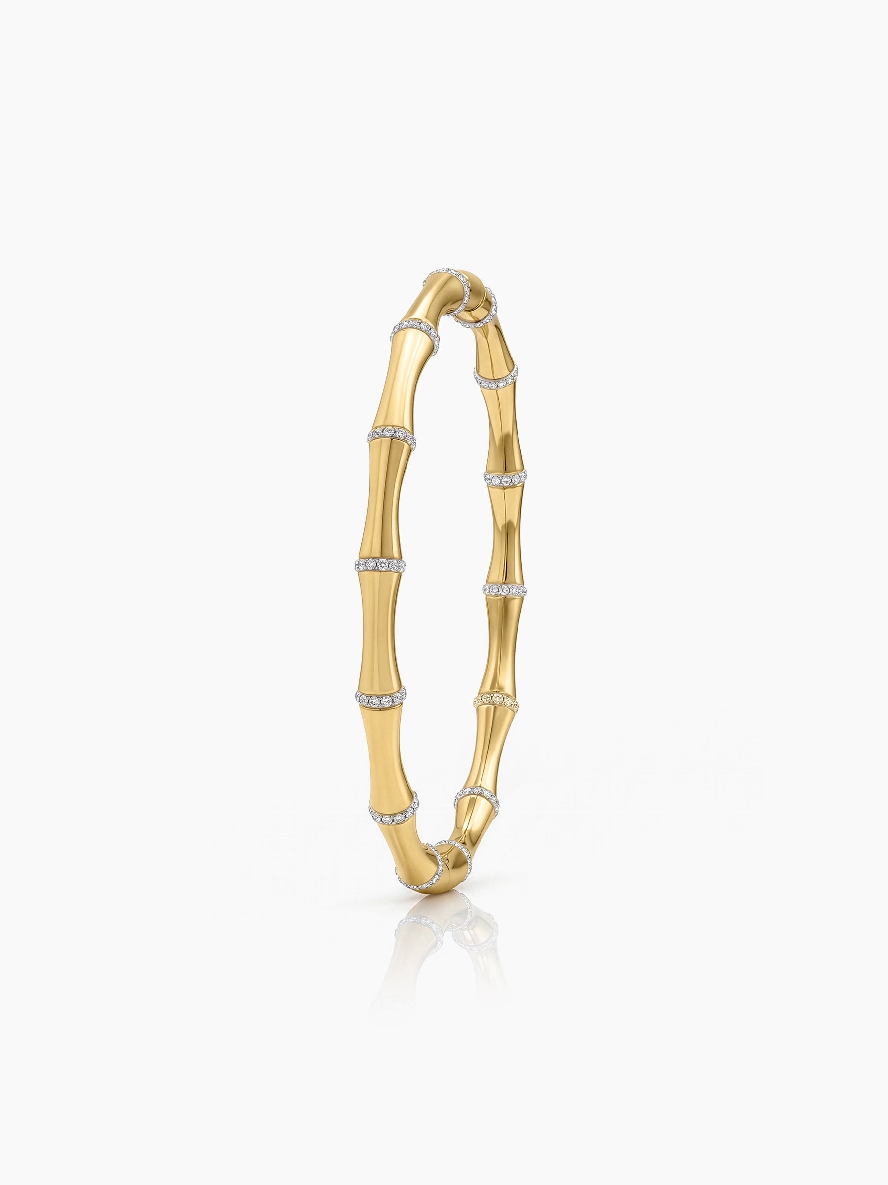 Abigal Diamond 18K Gold Plated Women's Band Bracelet