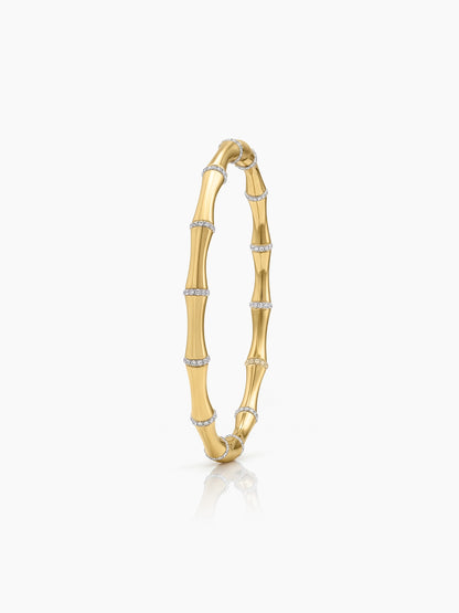 Abigal Diamond 18K Gold Plated Women's Band Bracelet