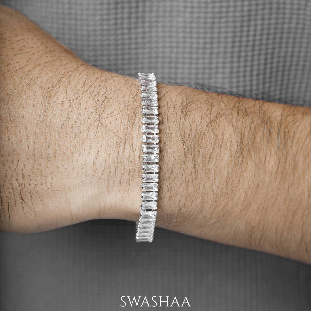 Adhik Diamond Men's Bracelet - Swashaa