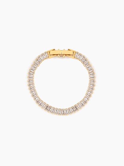 Adhik Diamond 18K Gold Plated Men's Bracelet