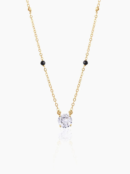 Adia Diamond Solitaire 18K Gold Plated Mangalsutra