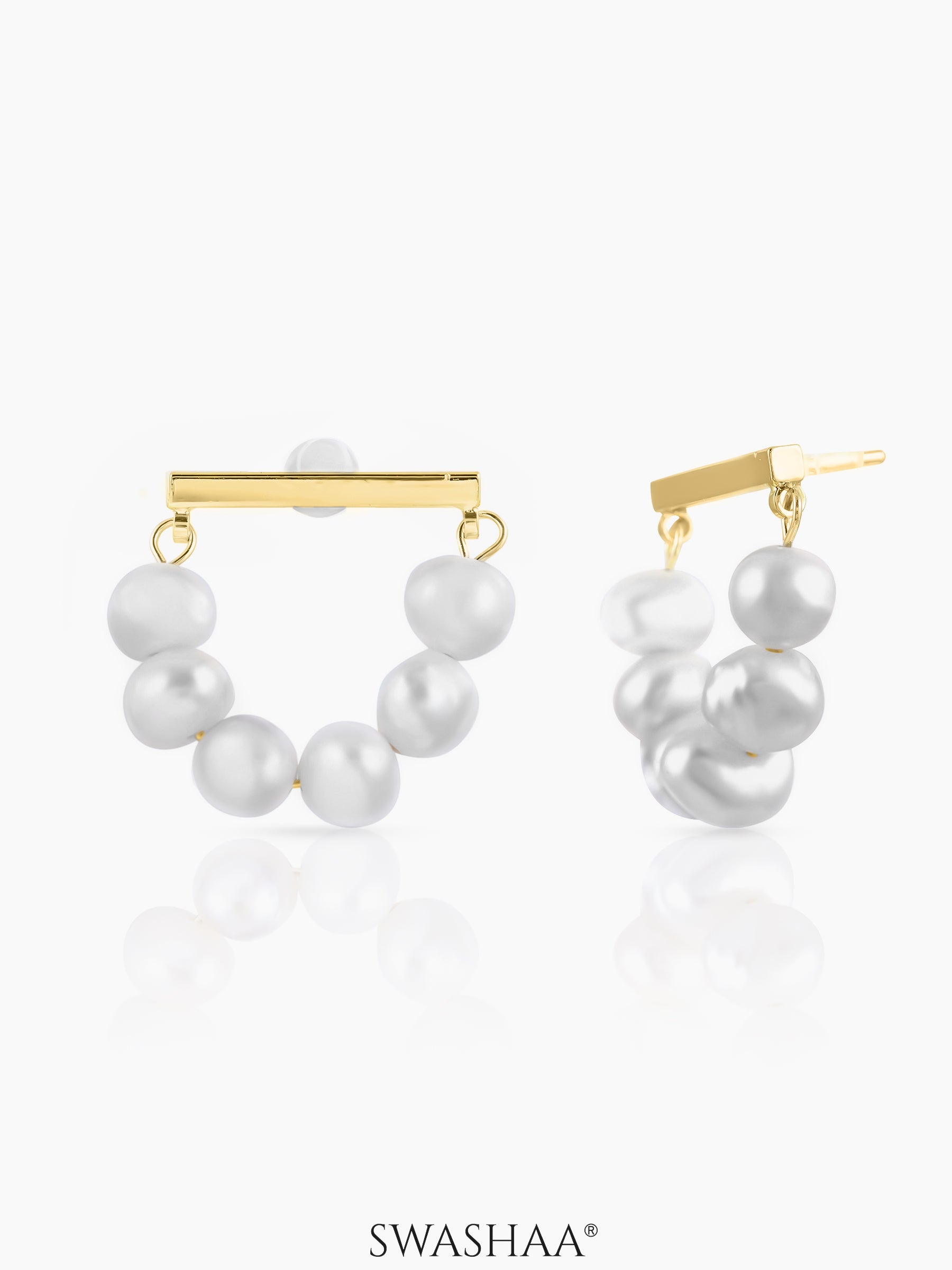 Akoya Pearl 18K Gold Plated Earrings