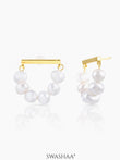 Akoya Pearl 18K Gold Plated Earrings
