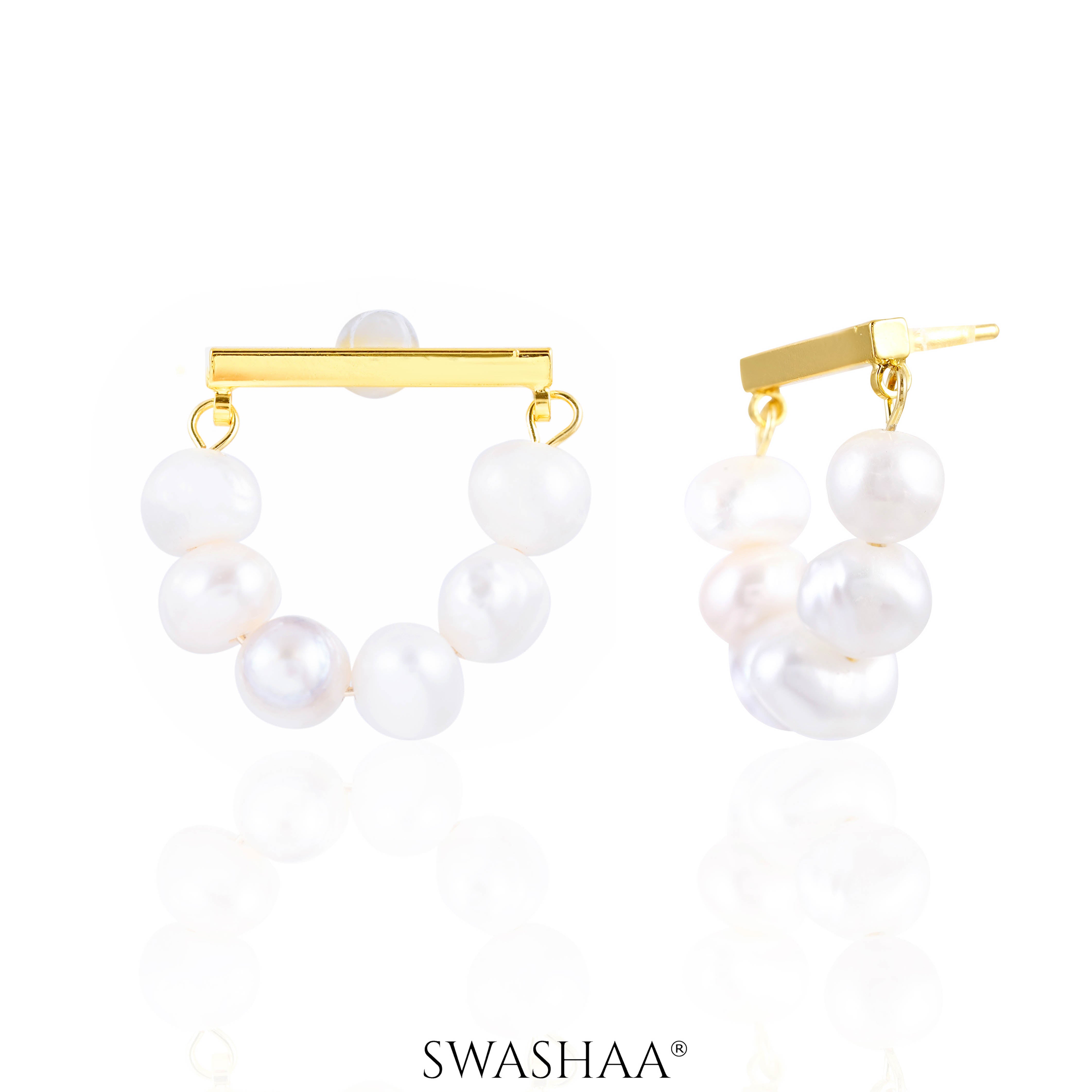 Akoya Pearl 18K Gold Plated Earrings