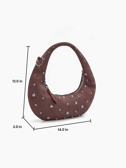 Alba Brown Shoulder Bag - Swashaa
