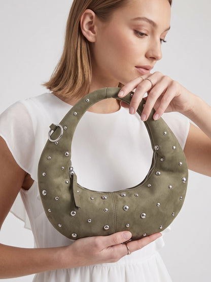 Alba Olive Green Shoulder Bag - Swashaa