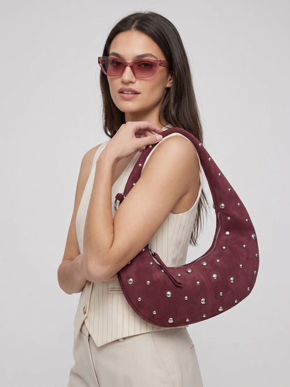 Alba Wine Shoulder Bag - Swashaa