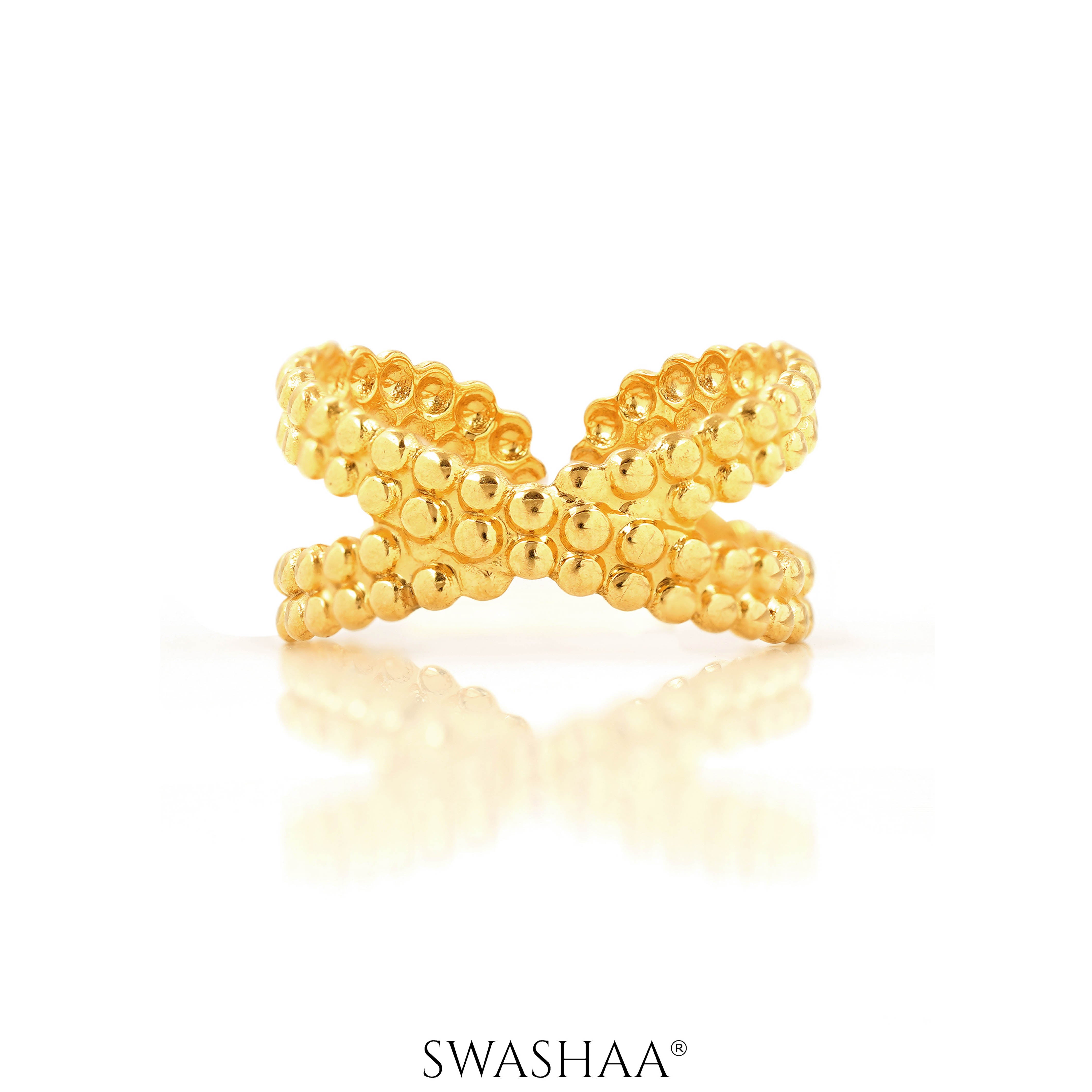 Aldina 18K Gold Plated Ring