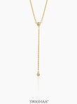 Aleeia Solitaire Drop 18K Gold Plated Necklace