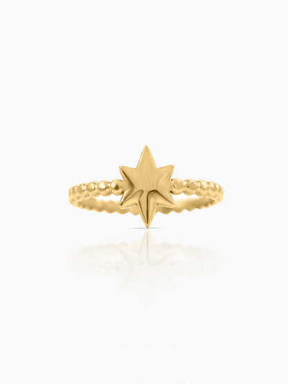 Alessio Star 18K Gold Plated Ring