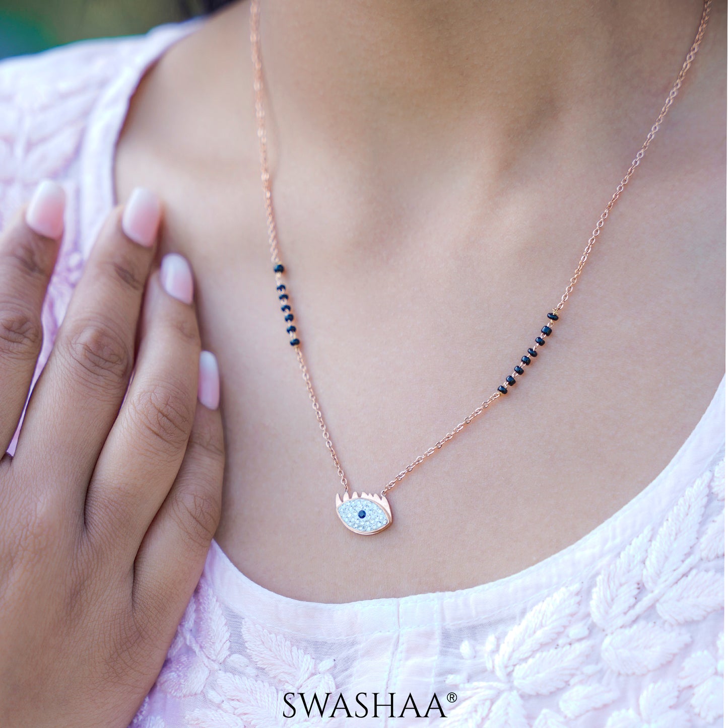 Aliana Rosegold Plated Mangalsutra