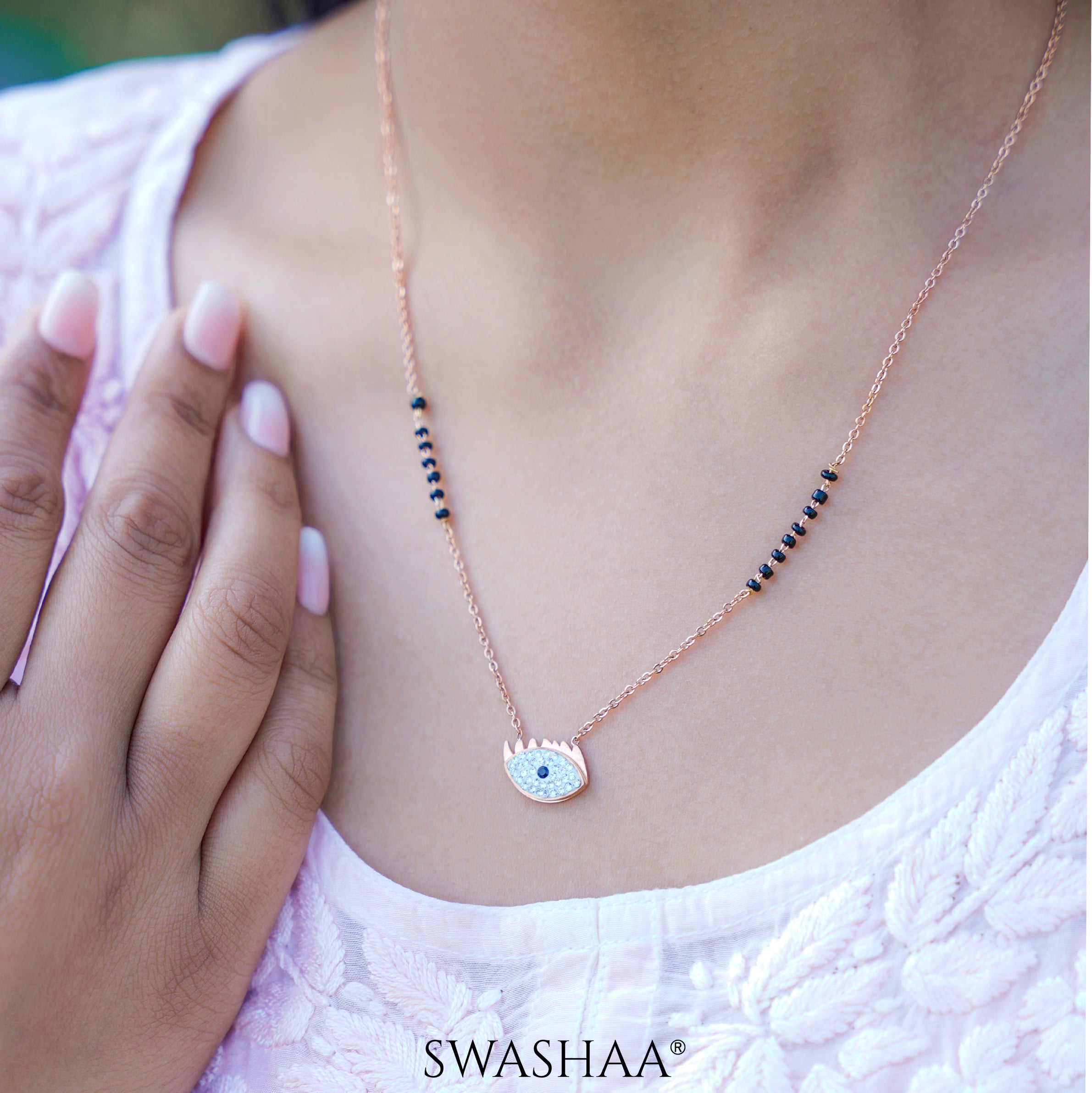 Aliana Rosegold Plated Mangalsutra
