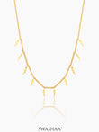 Alina Plume Feather 18K Gold Plated Choker