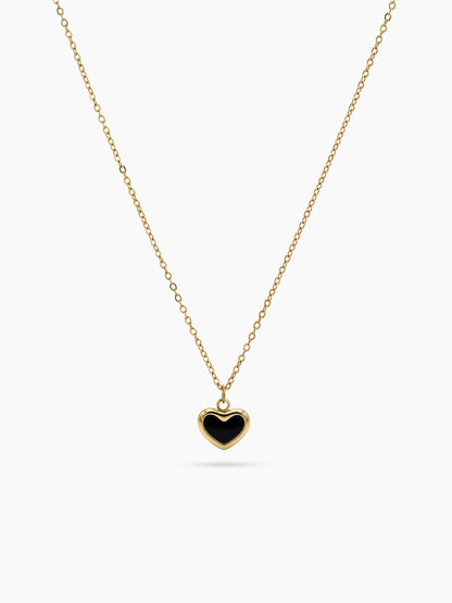 Amani Heart 18K Gold Plated Chain Pendant Necklace