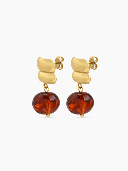 Ambrosia 18K Gold Plated Women's Stud Drop Earrings