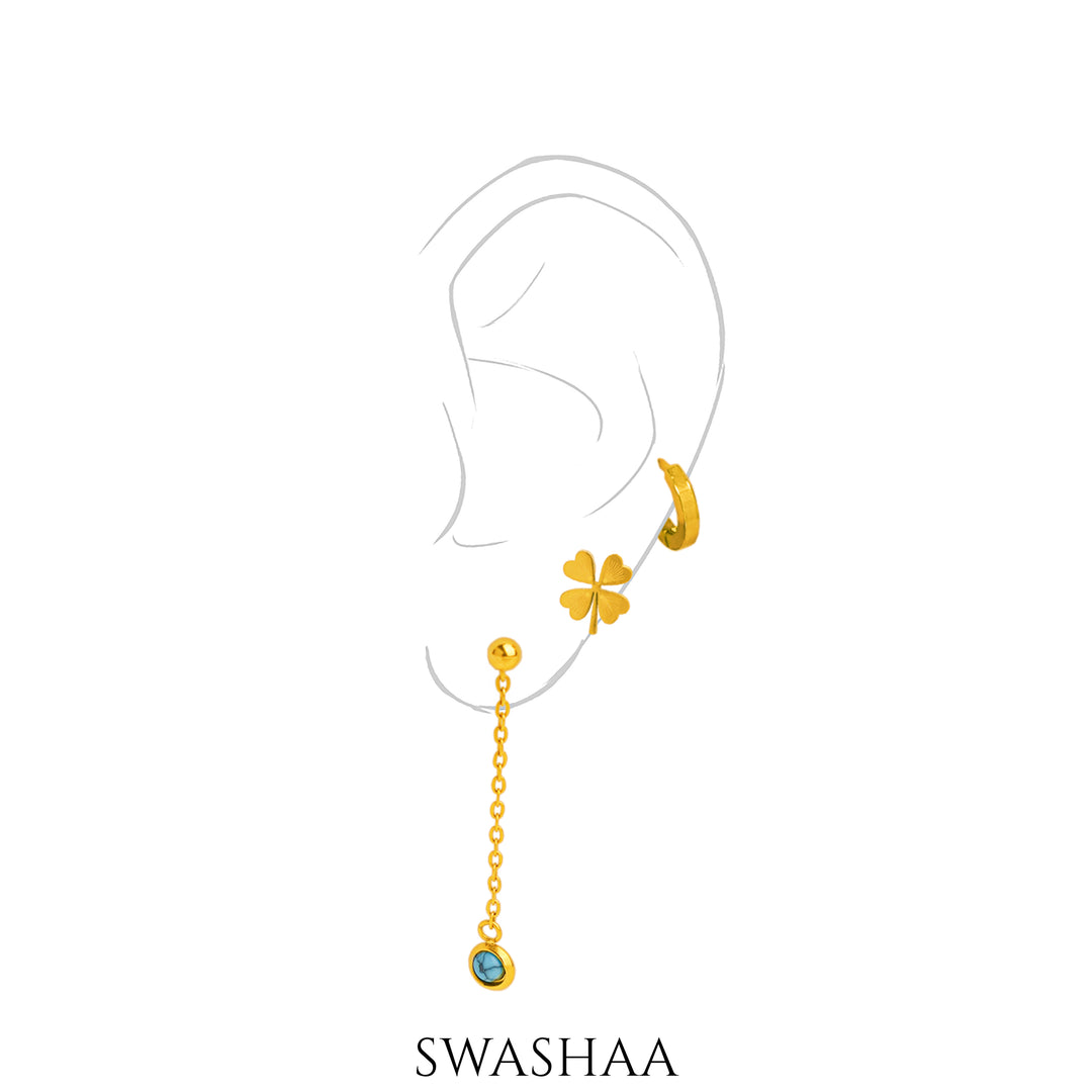 Amdi 18K Gold Plated Earrings - Swashaa