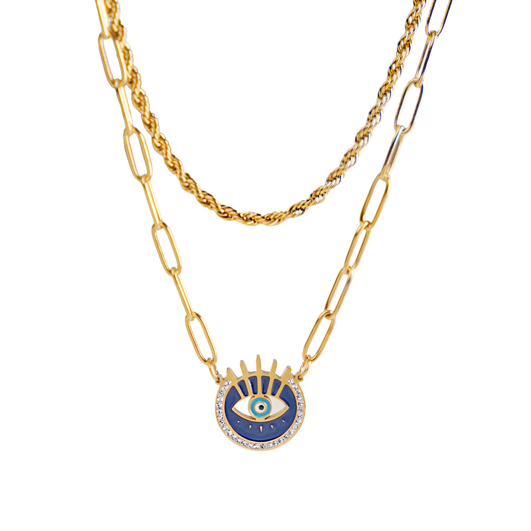 Amon Eye 18K Gold Plated Necklace