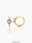 Amora Heart Hoop Earrings