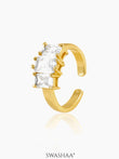 Amulya Solitaire 18K Gold Plated Ring