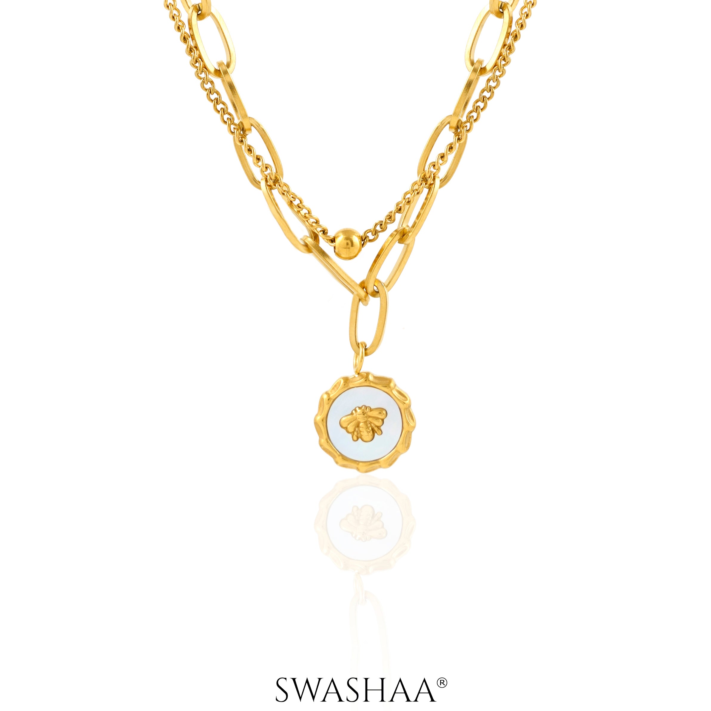 Ana 18K Gold Plated Layered Necklace