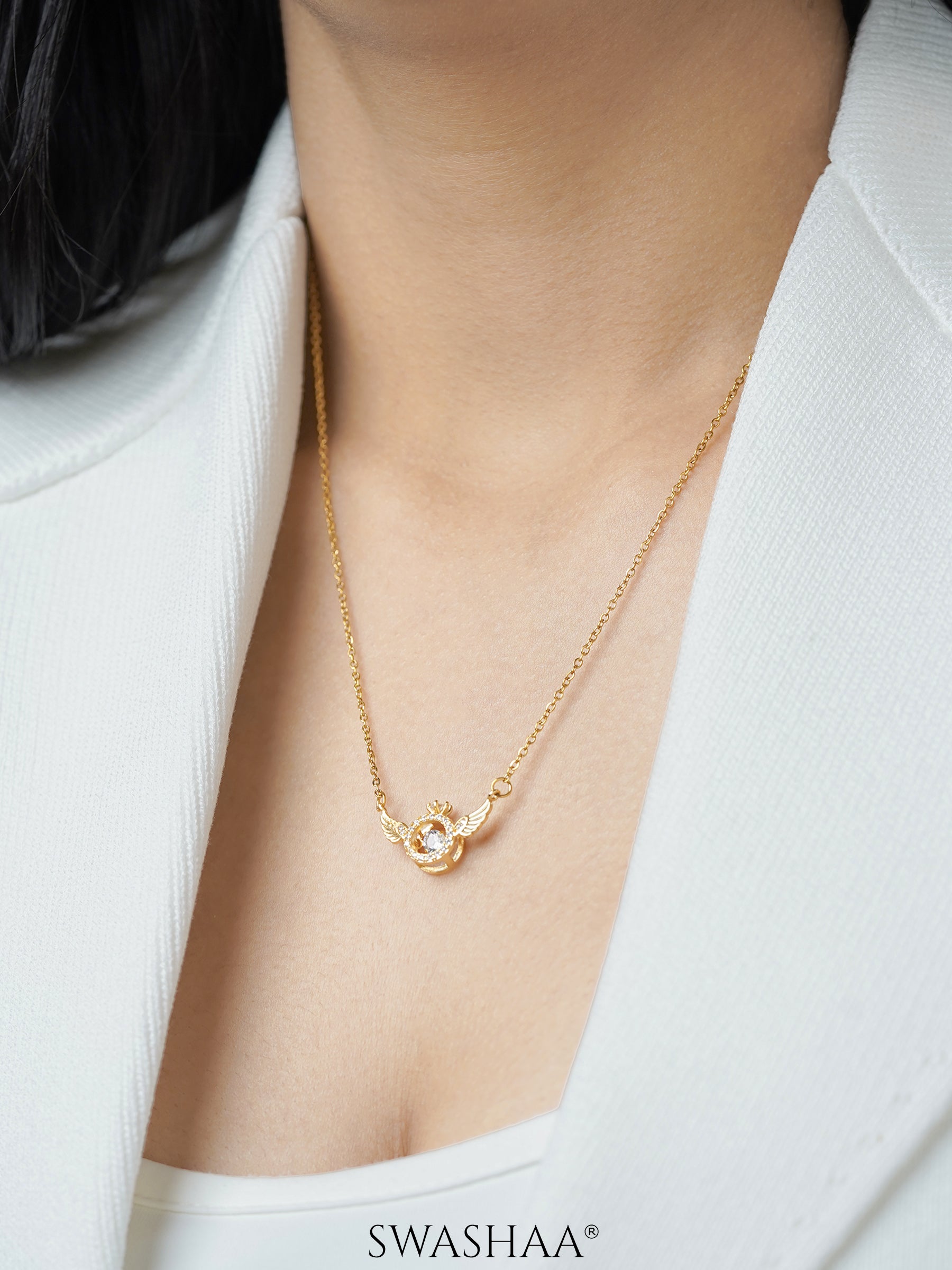 Angel Ring Necklace - Main Image